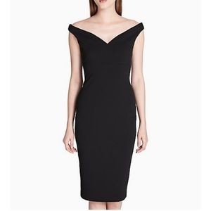 Calvin Klein Off the shoulder sheath dress